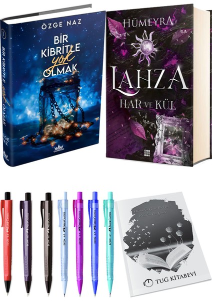 Lahza 2 Har ve Kül Ciltli ve Guardian Bir Kibritle Yok Olmak 1 Ciltli Özge Naz 2'li Set + Hediyeli