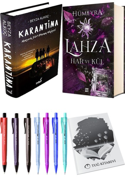 Lahza 2 Har ve Kül Ciltli ve Karantina 1 Ciltli Beyza Alkoç 2'li Set + Hediyeli