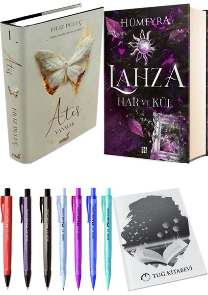 Lahza 2 Har ve Kül Ciltli ve Ateş Yanmak 1 Ciltli Filiz Puluç 2'li Set + Hediyeli