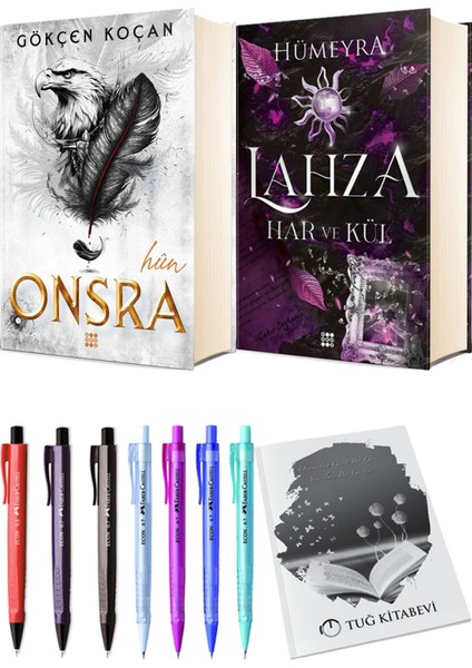 Lahza 2 Har ve Kül Ciltli ve Onsra Hun Ciltli Gökçen Koçan 2'li Set + Hediyeli