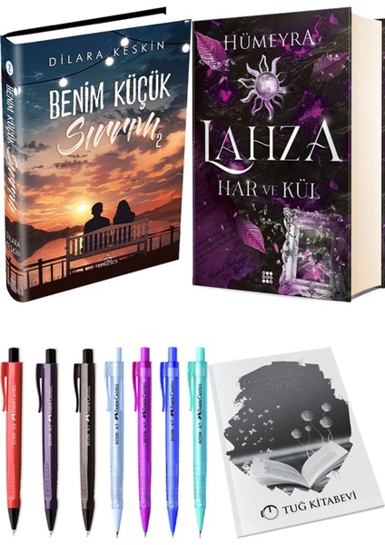 Lahza 2 Har ve Kül Ciltli ve Ephesus Benim Küçük Sırrım 2 Ciltli Dilara Keskin 2'li Set + Hediyeli