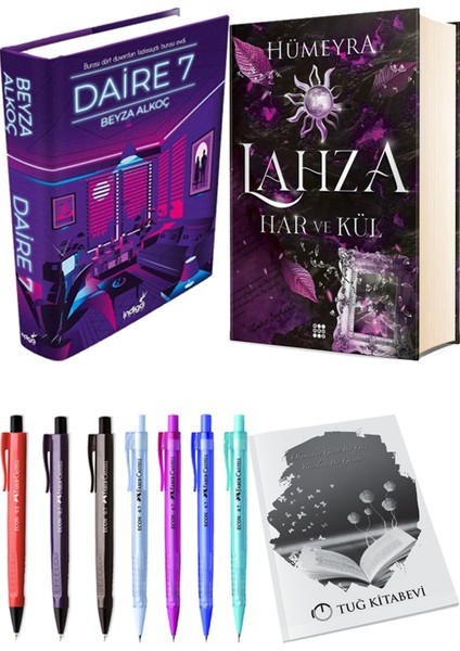 Lahza 2 Har ve Kül Ciltli ve Daire 7 Ciltli Beyza Alkoç 2'li Set + Hediyeli