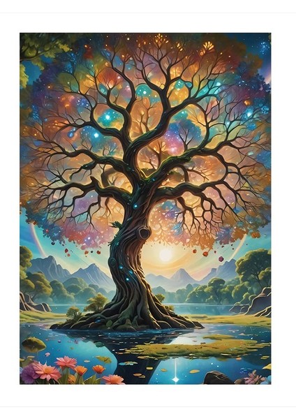 Hayat Ağacı Mdf Tablo 35cm X50cm