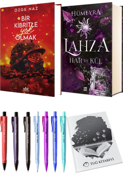 Lahza 2 Har ve Kül Ciltli ve Guardian Bir Kibritle Yok Olmak 2 Ciltli Özge Naz 2'li Set + Hediyeli