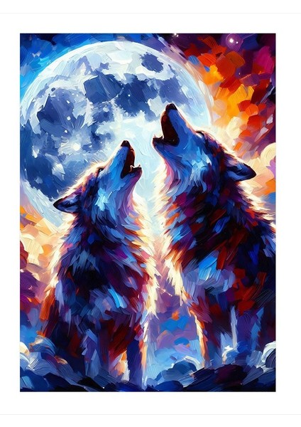 Uluyan Kurtlar Mdf Tablo 25cmx 35cm