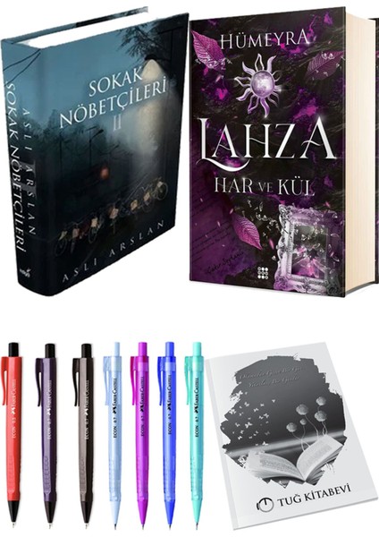 Lahza 2 Har ve Kül Ciltli ve Sokak Nöbetçileri 2 Ciltli Aslı Arslan 2'li Set + Hediyeli