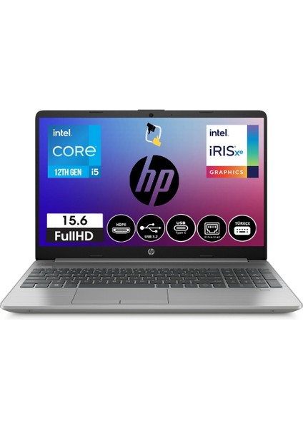 Hp 250 G9 9M3G5AT I5-1235U 16GB 512GB SSD 15.6" Fullhd Windows 11 Pro Dizüstü Bilgisayar+Snertech Çanta