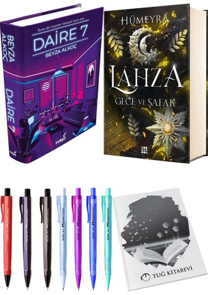 Lahza 3 Gece ve Şafak Ciltli ve Daire 7 Ciltli Beyza Alkoç 2'li Set + Hediyeli