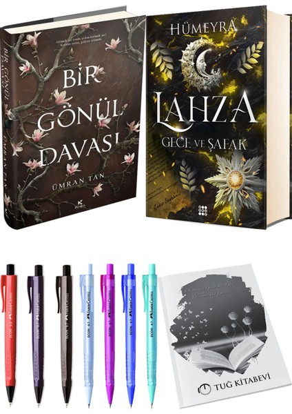 Lahza 3 Gece ve Şafak Ciltli ve Bir Gönül Davası Ciltli Ümran Tan 2'li Set + Hediyeli