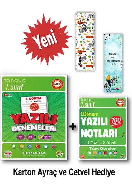 7. Sınıf 1. Dönem Yazılı Notları ve Denemeleri