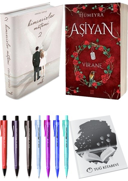Aşiyan 1 Virane Ciltli ve Kimsesizler Matemi 2 Ciltli Emine Tavuz 2'li Set + Hediyeli