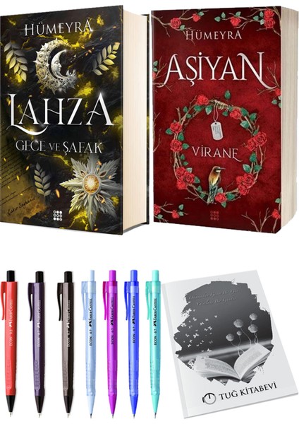 Aşiyan 1 Virane Ciltli ve Lahza 3 Gece ve Şafak Ciltli Hümeyra 2'li Set + Hediyeli