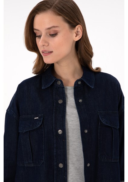 Kadın Mavi Gömlek Jean 50291123-DN0022 fiyatları