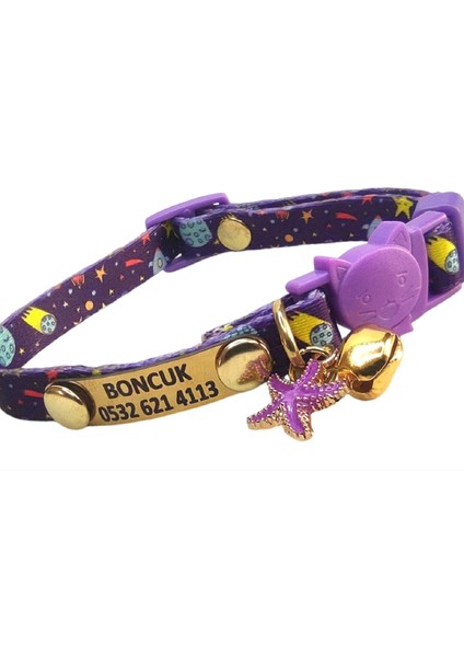 Güvenlik Kilitli Kedi Tasması, Isimli Kedi Tasması, Kedi Künyesi, Kedi Isimlik, Safety Click Tasma