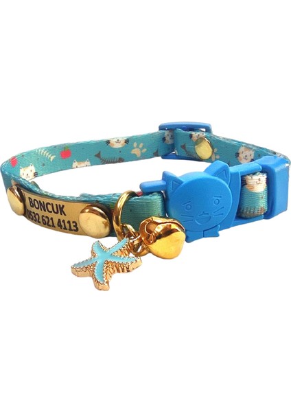 Güvenlik Kilitli Kedi Tasması, Isimli Kedi Tasması, Kedi Künyesi, Kedi Isimlik, Safety Click Tasma