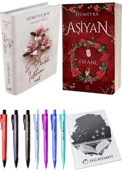 Aşiyan 1 Virane Ciltli ve Silme Sendeki Izlerimi Ciltli Sümeyye Koç 2'li Set + Hediyeli