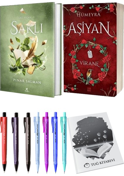 Aşiyan 1 Virane Ciltli ve Saklı Ciltli Pınar Salman 2'li Set + Hediyeli