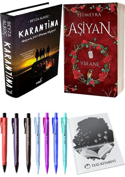 Aşiyan 1 Virane Ciltli ve Karantina 1 Ciltli Beyza Alkoç 2'li Set + Hediyeli