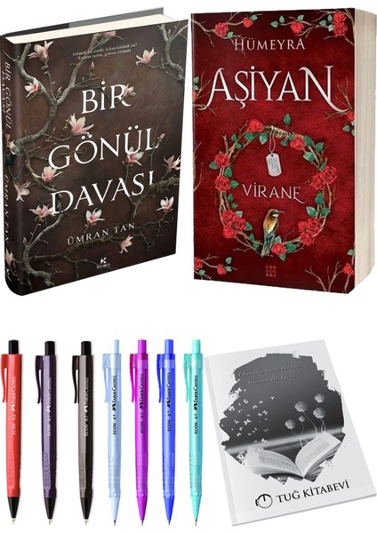 Aşiyan 1 Virane Ciltli ve Bir Gönül Davası Ciltli Ümran Tan 2'li Set + Hediyeli