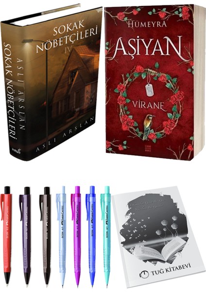 Aşiyan 1 Virane Ciltli ve Sokak Nöbetçileri 4 Ciltli Aslı Arslan 2'li Set + Hediyeli