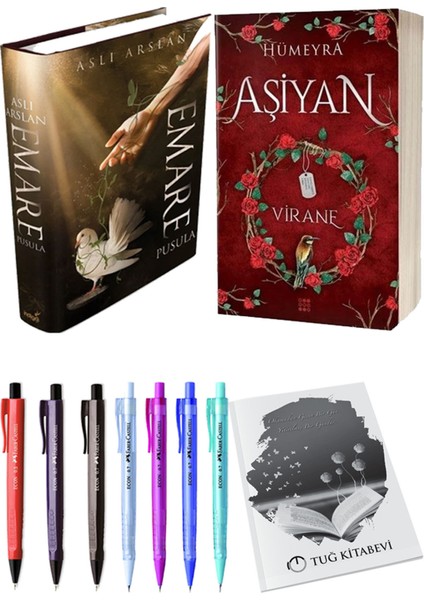 Aşiyan 1 Virane Ciltli ve Emare Pusula Ciltli Aslı Arslan 2'li Set + Hediyeli