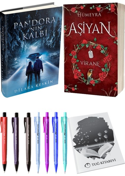 Aşiyan 1 Virane Ciltli ve Ephesus Pandora'nın Kalbi 1 Ciltli Dilara Keskin 2'li Set + Hediyeli