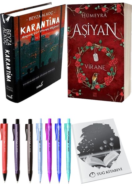 Aşiyan 1 Virane Ciltli ve Karantina 2 Ciltli Beyza Alkoç 2'li Set + Hediyeli