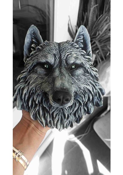 Hediyelik Dekoratif Duvar Kurt Kafası