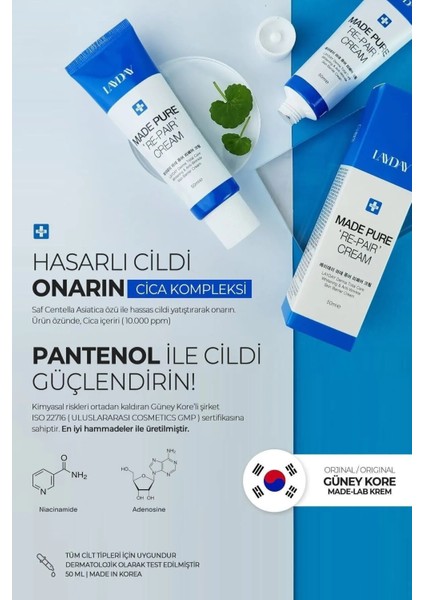 Made-Lab Organik Onarıcı, Beyazlatıcı ve Kore Anti Aging Krem fırsatları