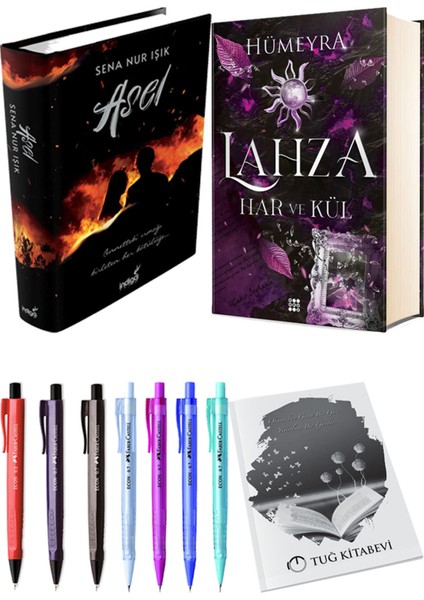 Lahza 2 Har ve Kül Ciltli ve Asel Ciltli Sena Nur Işık 2'li Set + Hediyeli