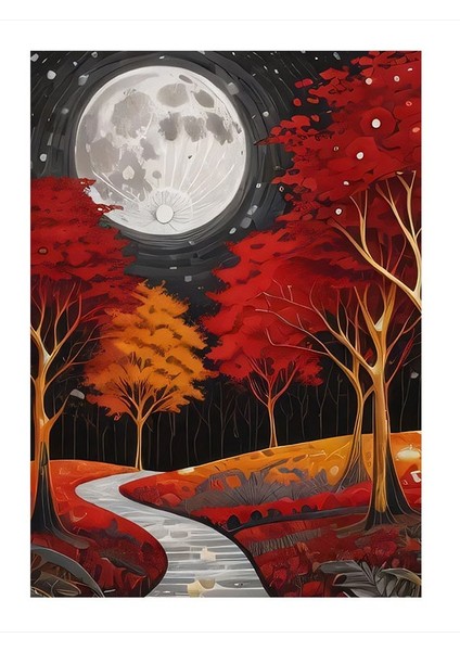 Korku Filmi Izleyen Fare Model Ahşap Tablo 25cmx 35cm