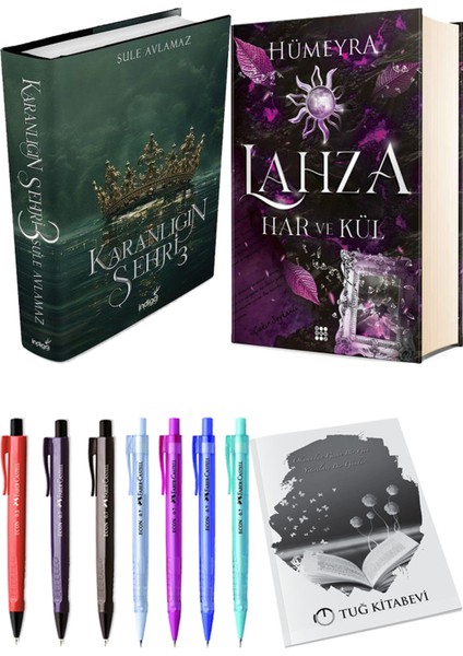 Lahza 2 Har ve Kül Ciltli ve Karanlığın Şehri 3 Ciltli Şule Avlamaz 2'li Set + Hediyeli
