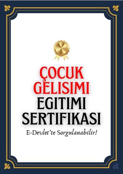 Eğitim Sepeti Online Çocuk Gelişimi Eğitimi Sertifikası