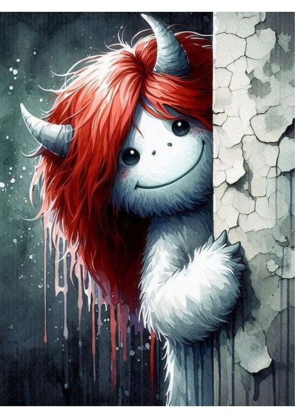 Sevimli Yaratık Tasarım Mdf Tablo 25cmx 35cm