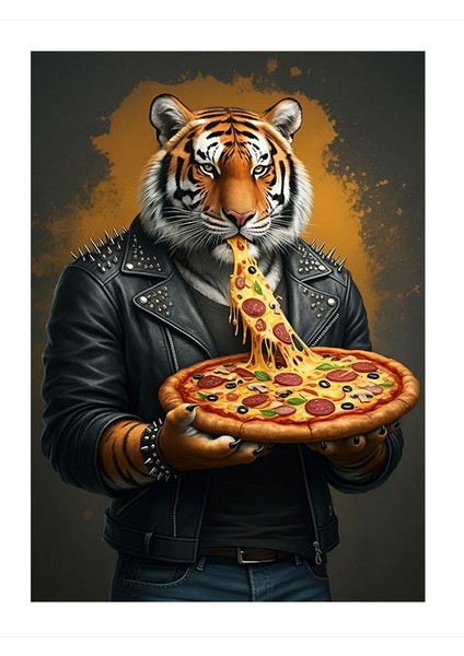 Pizza Tutan Kaplan Mdf Tablo 25cmx 35cm