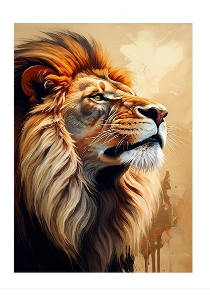 Aslanın Gururu Mdf Tablo 35cm X50cm