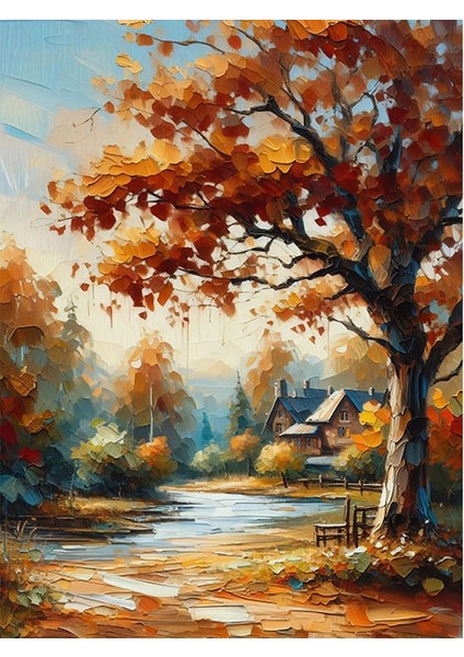 Sonbahar Patikası Mdf Poster 18cm X 27cm
