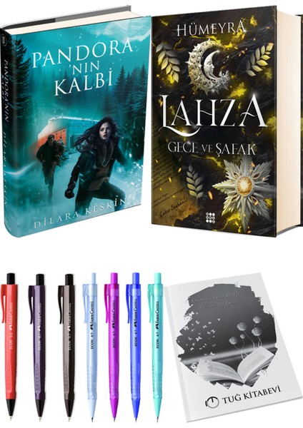 Lahza 3 Gece ve Şafak Ciltli ve Ephesus Pandora'nın Kalbi 2 Ciltli Dilara Keskin 2'li Set + Hediyeli