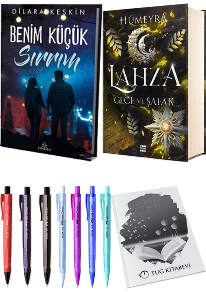 Lahza 3 Gece ve Şafak Ciltli ve Ephesus Benim Küçük Sırrım 1 Ciltli Dilara Keskin 2'li Set + Hediyeli