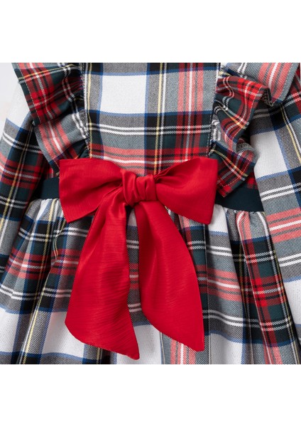 Cindy Ekoseli Kız Bebek Elbise modelleri