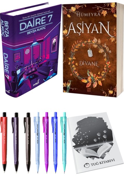 Aşiyan 2 Divane Ciltli ve Daire 7 Ciltli Beyza Alkoç 2'li Set + Hediyeli