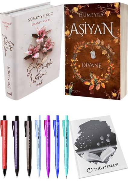 Aşiyan 2 Divane Ciltli ve Silme Sendeki Izlerimi Ciltli Sümeyye Koç 2'li Set + Hediyeli