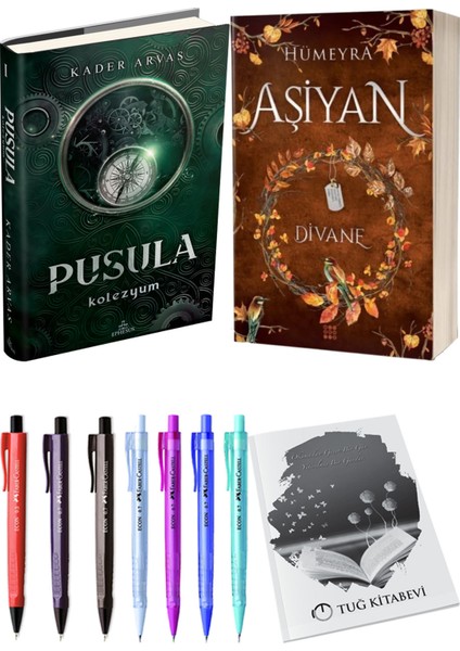 Aşiyan 2 Divane Ciltli ve Pusula 1 Kolezyum Ciltli Kader Arvas 2'li Set + Hediyeli