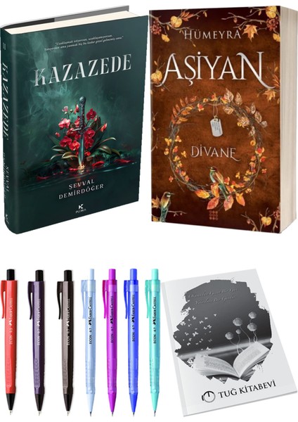 Aşiyan 2 Divane Ciltli ve Kazazede 2 Ciltli Şevval Demirdöğer 2'li Set + Hediyeli