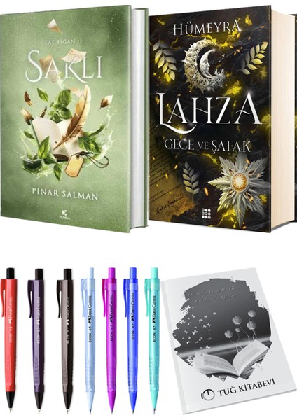 Lahza 3 Gece ve Şafak Ciltli ve Saklı Ciltli Pınar Salman 2'li Set + Hediyeli