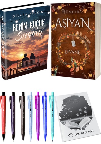 Aşiyan 2 Divane Ciltli ve Ephesus Benim Küçük Sırrım 2 Ciltli Dilara Keskin 2'li Set + Hediyeli