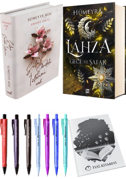 Lahza 3 Gece ve Şafak Ciltli ve Silme Sendeki Izlerimi Ciltli Sümeyye Koç 2'li Set + Hediyeli