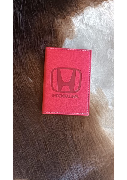 Honda Deri Dikişli Araç Ruhsat Kılıfı Kabı Ruhsatlık Ruhsat Koruyucu