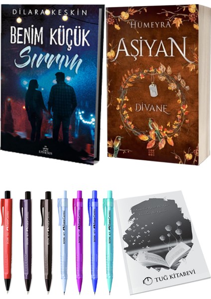 Aşiyan 2 Divane Ciltli ve Ephesus Benim Küçük Sırrım 1 Ciltli Dilara Keskin 2'li Set + Hediyeli