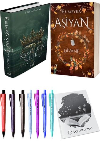 Aşiyan 2 Divane Ciltli ve Karanlığın Şehri 3 Ciltli Şule Avlamaz 2'li Set + Hediyeli